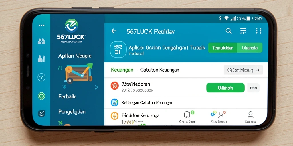 Antarmuka pengguna <strong>567LUCK</strong> yang sederhana dan mudah dimengerti.