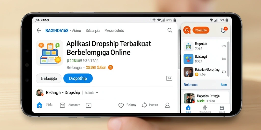 Tampilan antarmuka utama aplikasi BAGINDA168 yang user-friendly.
