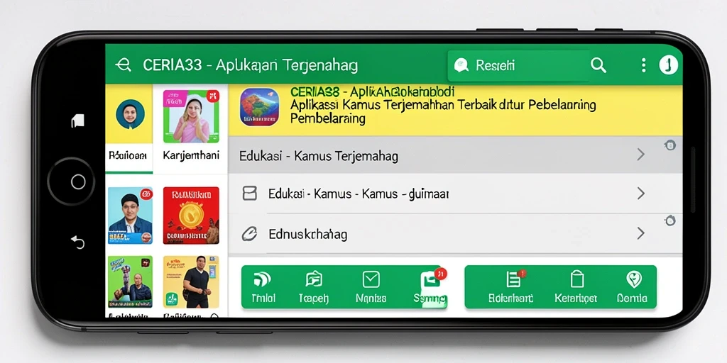 Antarmuka pengguna CERIA33 yang sederhana dan fungsional.