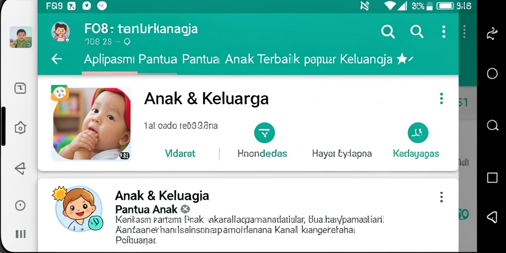 Tampilan antarmuka FO8 yang ramah pengguna untuk pemantauan anak.