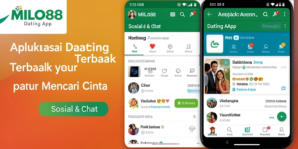 Antarmuka modern dan intuitif dari aplikasi MILO88 untuk menemukan pasangan.