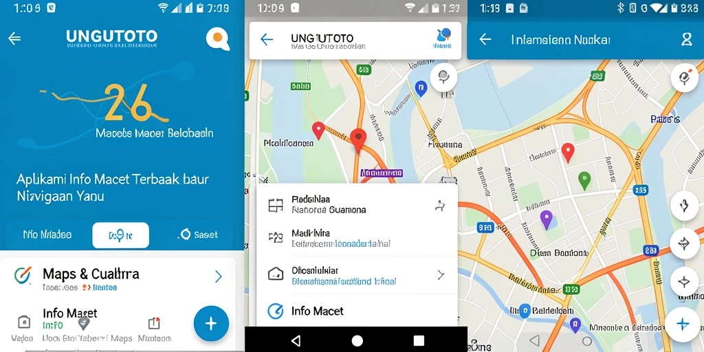 Antarmuka aplikasi UNGUTOTO menampilkan informasi kemacetan terkini.